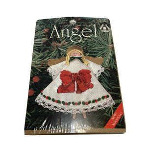 Clothespin Angel Cross Stitch craft Kit Christmas